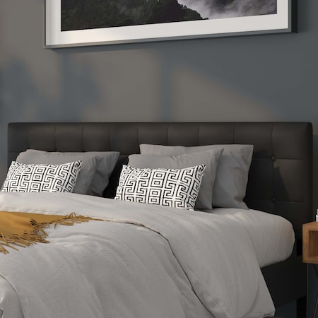 Flash Furniture King Size, Headboard, Black Vinyl HG-HB1705-K-BK-GG